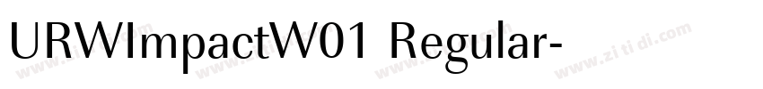 URWImpactW01 Regular字体转换